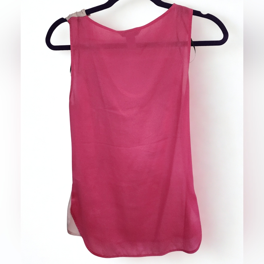 H&M Pink Asymmetrical Tank Top with V-Neck - Picture 2 of 2